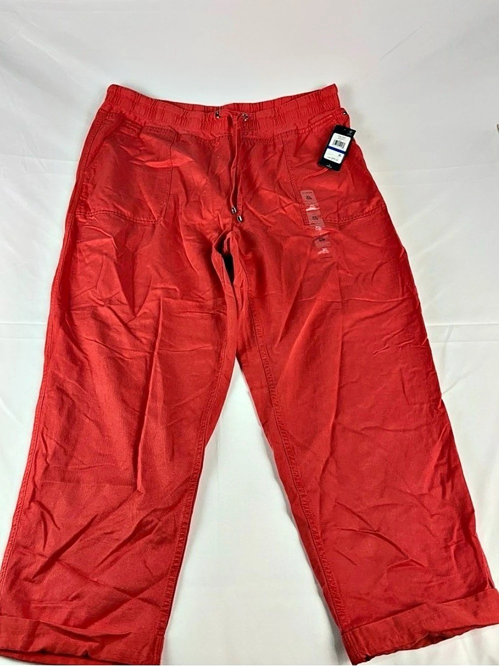 Tommy Hilfiger Red Cargo Jogger Pants Size XL NWT
